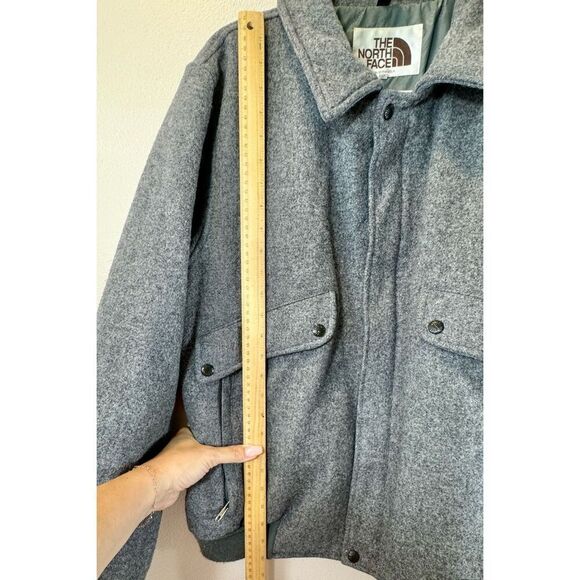 The North Face Rare 80's Vintage 100% Wool Lined Men's Button Front  Coat Large - Picture 10 of 13